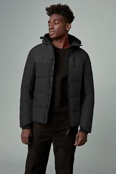Chamarras Canada Goose Hombre México - HyBridge Chaqueta De Plumas Negros ZE6875029